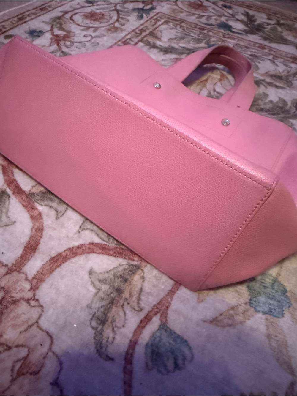 Furla Pink Leather Tote Bag - Picture 5 of 6